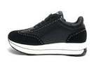 Scarpe Love Moschino sneaker in pelle/ scamosciato nero DS24MO02 JA15064