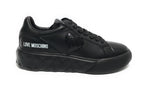 Scarpe Love Moschino sneaker in pelle nero DS24MO03 JA15014