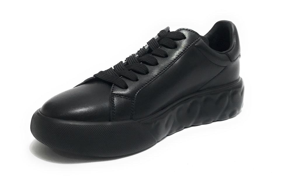 Scarpe Love Moschino sneaker in pelle nero DS24MO03 JA15014