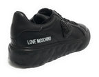 Scarpe Love Moschino sneaker in pelle nero DS24MO03 JA15014