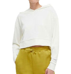 Felpa donna Guess con cappuccio crop white ES24GU55 V4RQ00KC2T0