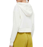 Felpa donna Guess con cappuccio crop white ES24GU55 V4RQ00KC2T0