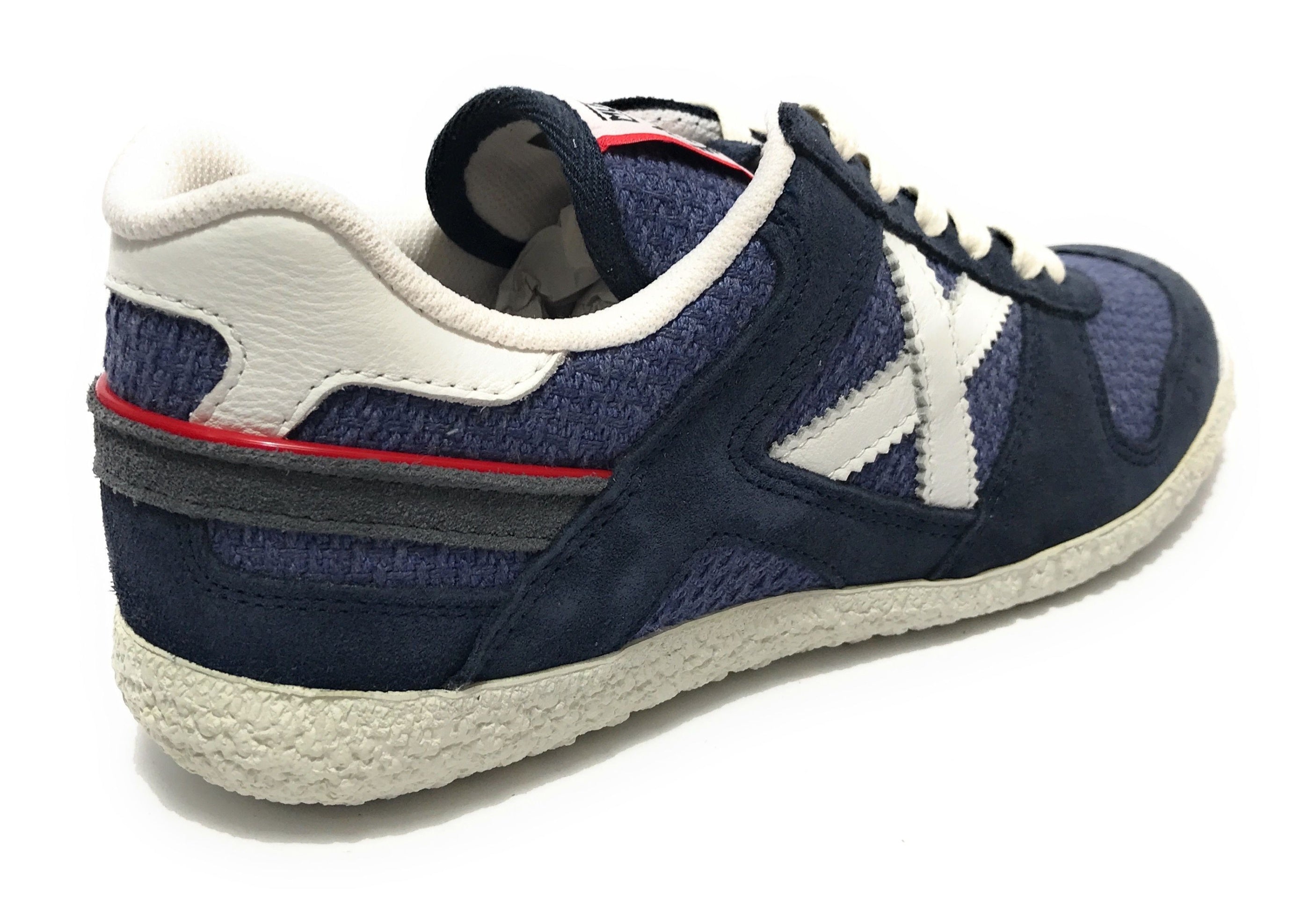 Scarpe Munich sneaker Goal in pelle scamosciata / tessuto blu US24MU04 1582