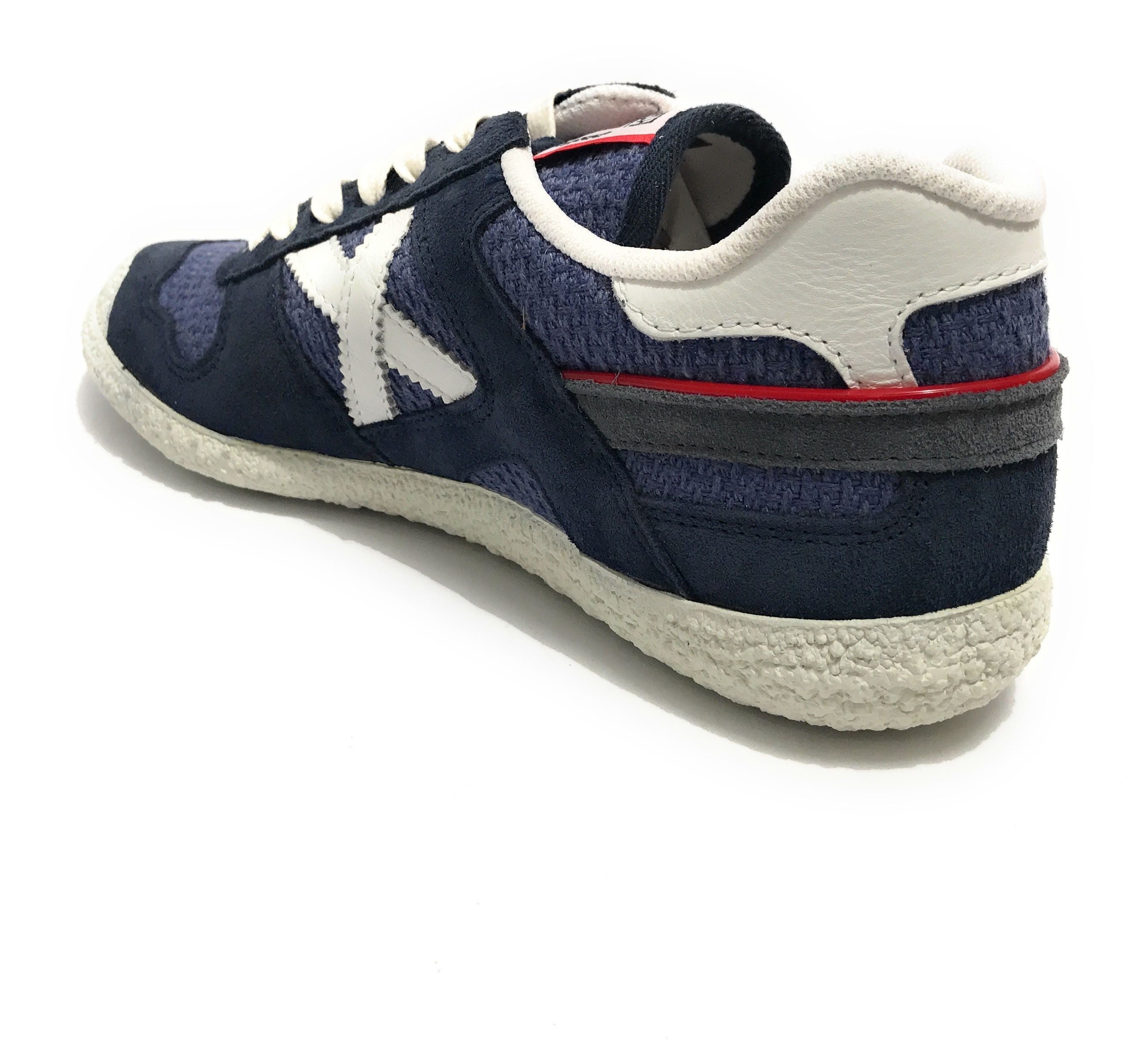 Scarpe Munich sneaker Goal in pelle scamosciata / tessuto blu US24MU04 1582
