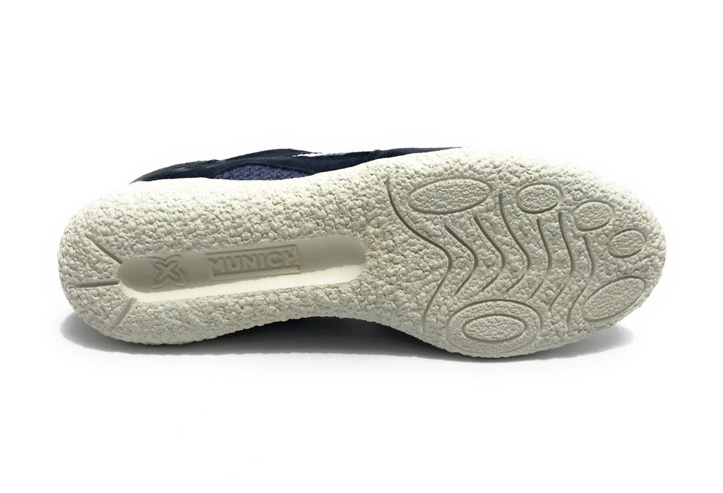 Scarpe Munich sneaker Goal in pelle scamosciata / tessuto blu US24MU04 1582
