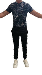 Pantalone felpa Moschino nero uomo ES24MO01 V1A6804 4422 0555
