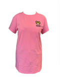 Maxi t-shirt donna Moschino rosa con stampa bear ES24MO03 V6A0790 4410 0245