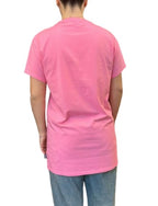 Maxi t-shirt donna Moschino rosa con stampa bear ES24MO03 V6A0790 4410 0245