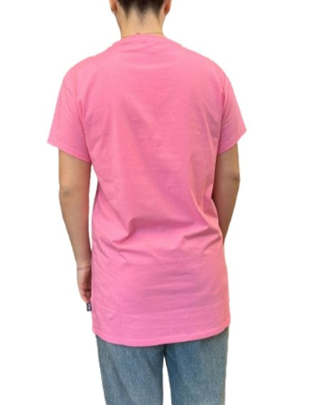 Maxi t-shirt donna Moschino rosa con stampa bear ES24MO03 V6A0790 4410 0245
