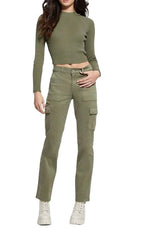Pantalone donna Guess pantalone sexy cargo straight ES24GU67 W4RB59W93CL