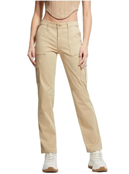 Pantalone donna Guess pantalone cheri cargo straight beige ES24GU70 W4RB59W93CL