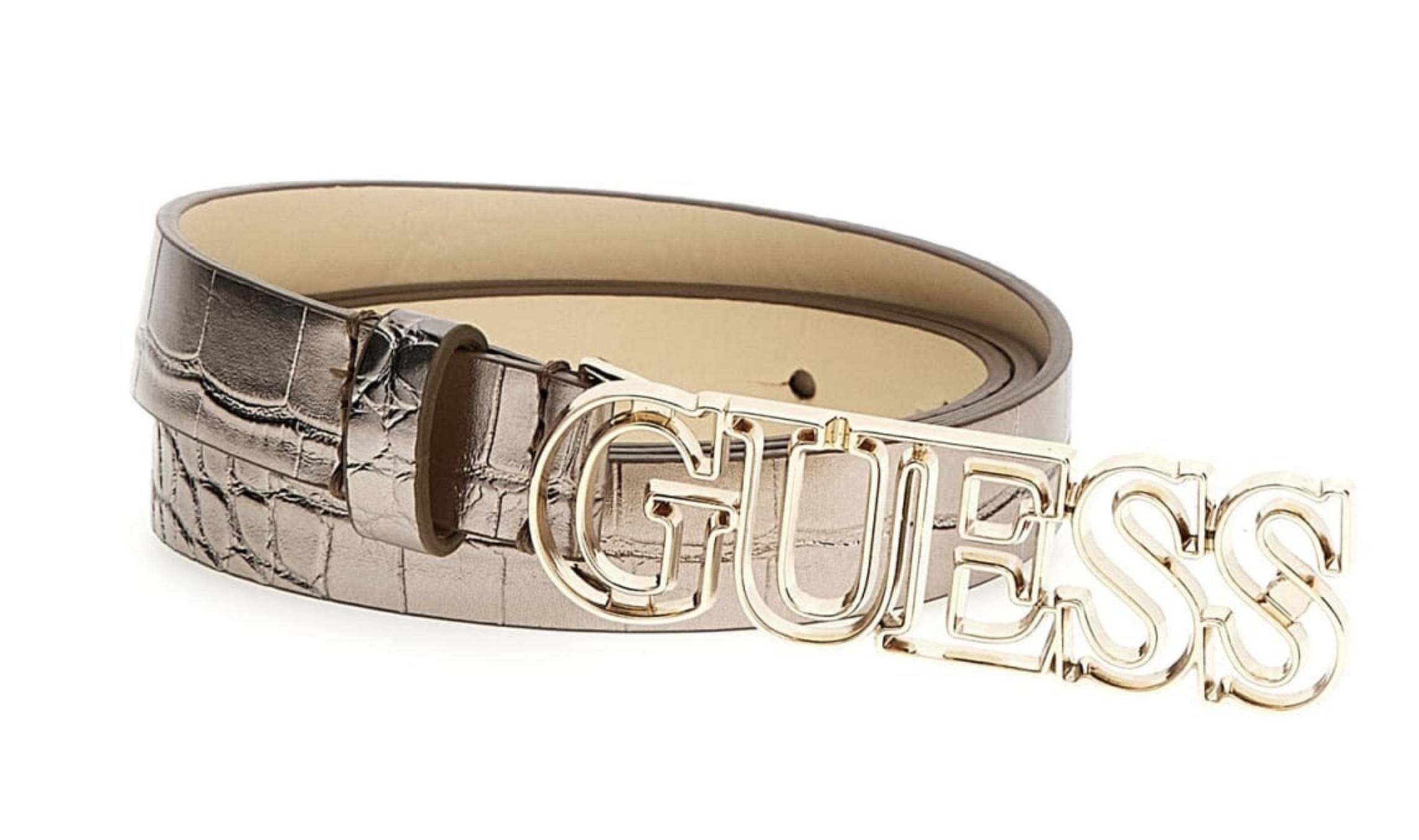 Cinta donna Guess Sestri not adjustable pant belt pewter CS24GU38 BW9092P4220