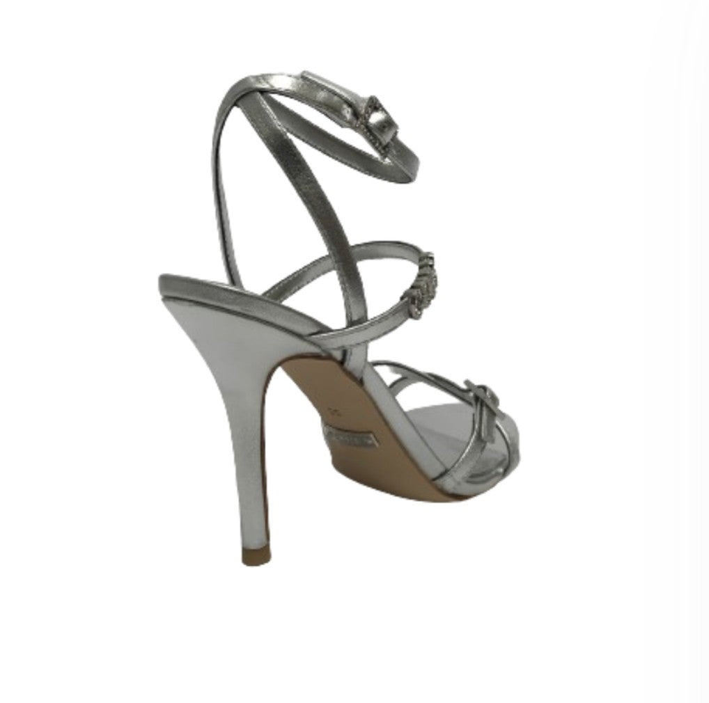 Sandalo Guess Edelia TC 100 ecopelle silver DS24GU48 FLJEDELEM03
