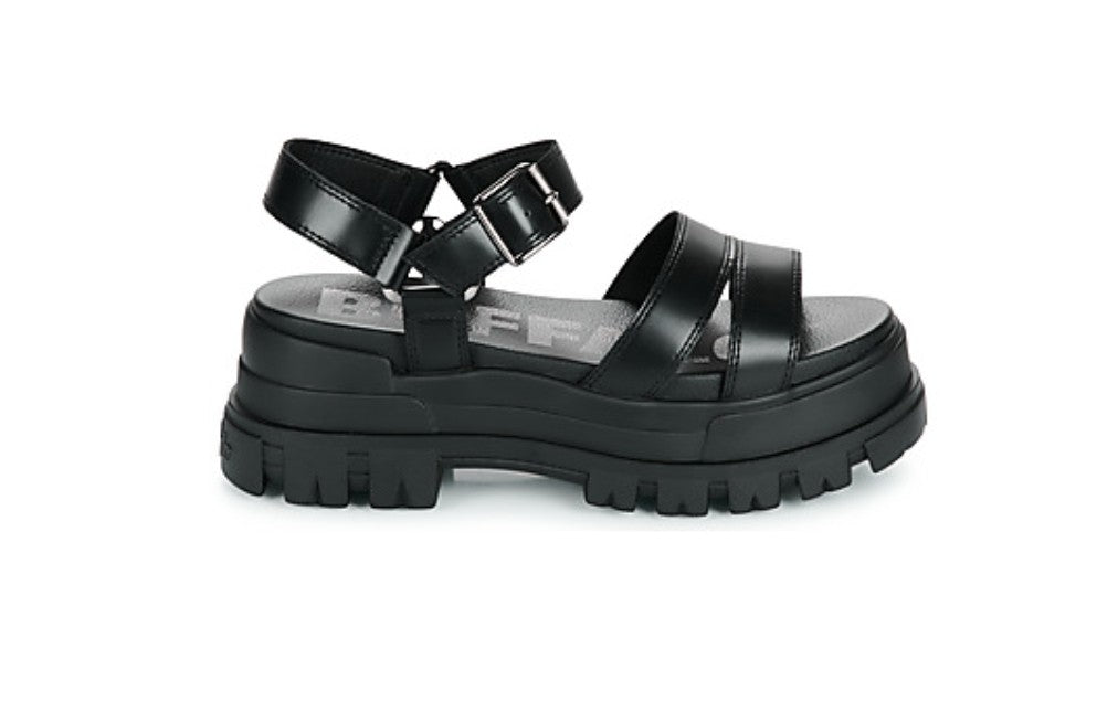 Sandalo donna Buffalo Aspha TS zeppa nero DS24BF02 BN16021881