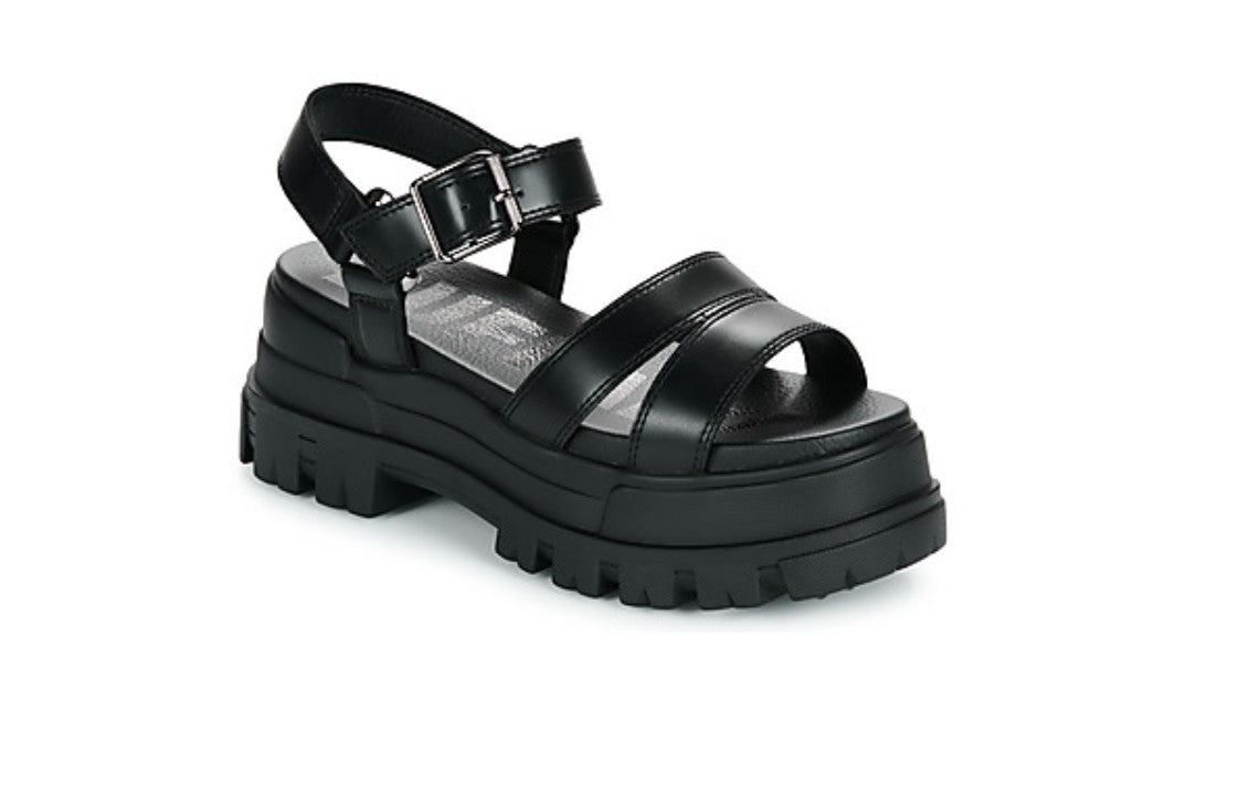 Sandalo donna Buffalo Aspha TS zeppa nero DS24BF02 BN16021881