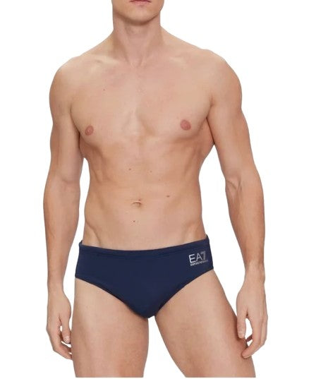 Costume slip EA7 Emporio Armani sea world core brief swimming slip navy blue/ silver ES24EA08 901000 CC703