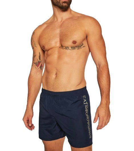 EA7 Emporio Armani sea world boxer logo navy blue/ silver ES24EA09 902035 CC720