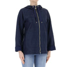 Felpa aperta con cappuccio Liu Jo blue donna ES24LJ48 TA4164 J4643