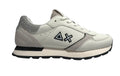 Scarpe Sun68 sneaker Girl's Big Ally solid nylon teen in pelle bianco panna ZS24SU18 Z34407T