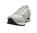 Scarpe Sun68 sneaker Girl's Big Ally solid nylon teen in pelle bianco panna ZS24SU18 Z34407T