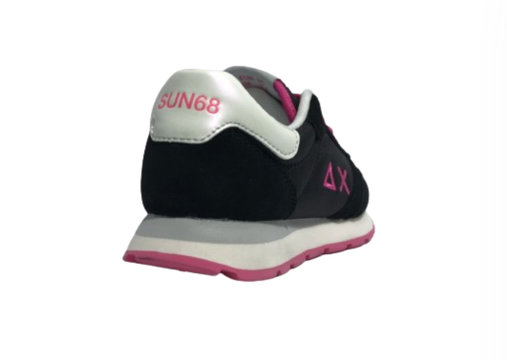 Scarpe Sun68 sneaker Girls's Ally solid teen suede/ nylon nero ZS24SU07 Z34401T
