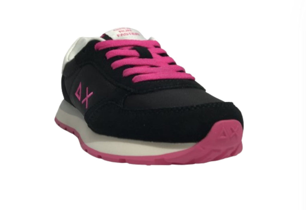 Scarpe Sun68 sneaker Girls's Ally solid teen suede/ nylon nero ZS24SU07 Z34401T