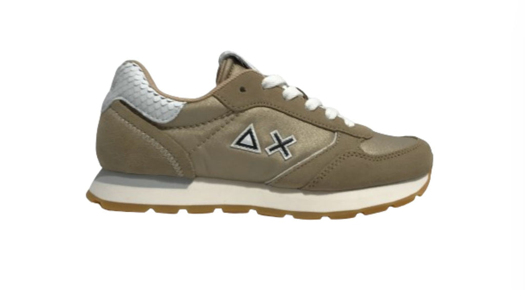 Scarpe Sun68 sneaker Girl's Ally bright teen suede/ nylon oro ZS24SU06 Z34408T