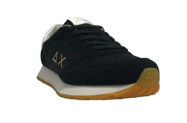 Scarpe Sun68 sneaker Girl's ally glitter textile teen suede/ nylon nero ZS24SU11 Z34403T