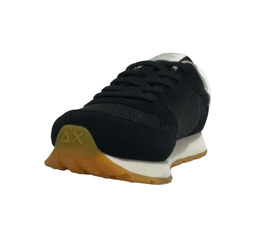 Scarpe Sun68 sneaker Girl's ally glitter textile teen suede/ nylon nero ZS24SU11 Z34403T