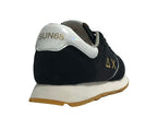 Scarpe Sun68 sneaker Girl's ally glitter textile teen suede/ nylon nero ZS24SU11 Z34403T