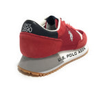 Scarpe U.S. Polo sneaker running Cleef 006M in pelle scamosciata/ tessuto red US24UP07