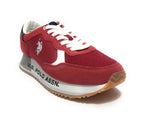 Scarpe U.S. Polo sneaker running Cleef 006M in pelle scamosciata/ tessuto red US24UP07