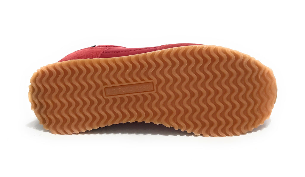 Scarpe U.S. Polo sneaker running Cleef 006M in pelle scamosciata/ tessuto red US24UP07