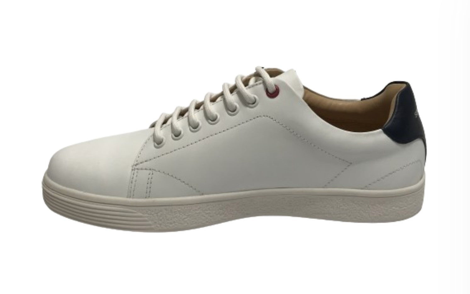 Scarpe U.S. Polo sneaker Hummer001 in pelle dark blue white/ dark blue uomo US24UP08