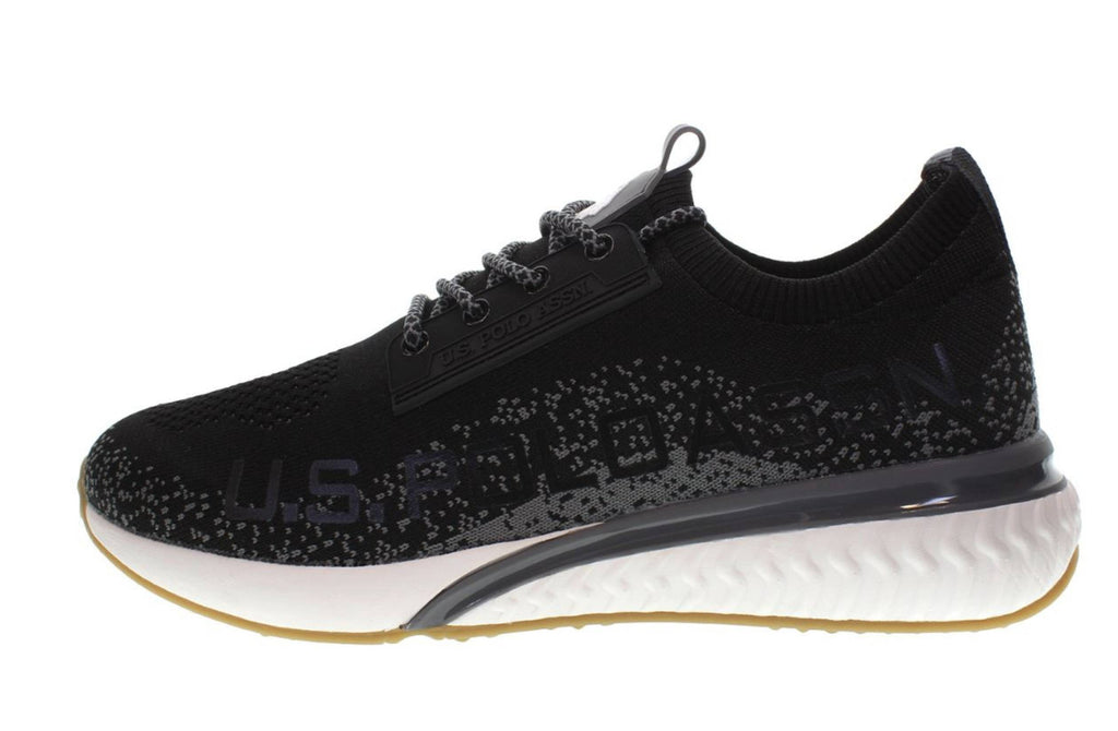 Scarpe U.S. Polo sneaker running FELIX001 in tessuto mesh black uomo US24UP12