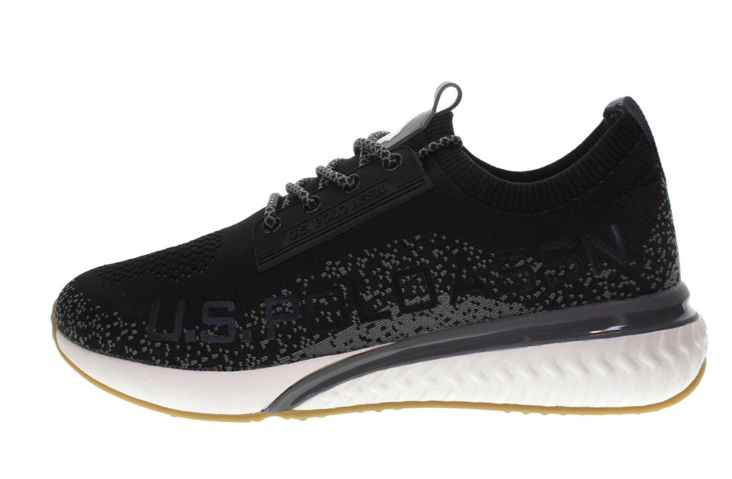 Scarpe U.S. Polo sneaker running FELIX001 in tessuto mesh black uomo US24UP12
