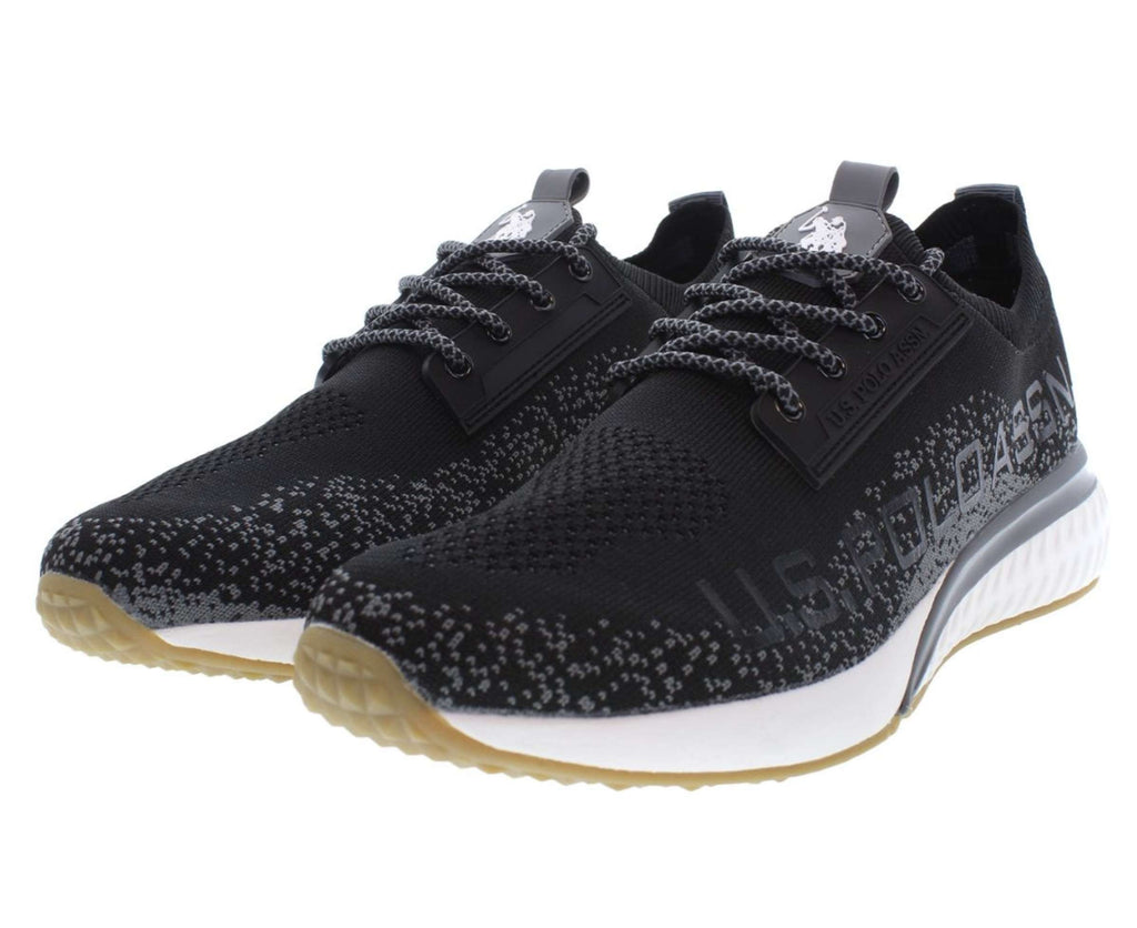 Scarpe U.S. Polo sneaker running FELIX001 in tessuto mesh black uomo US24UP12