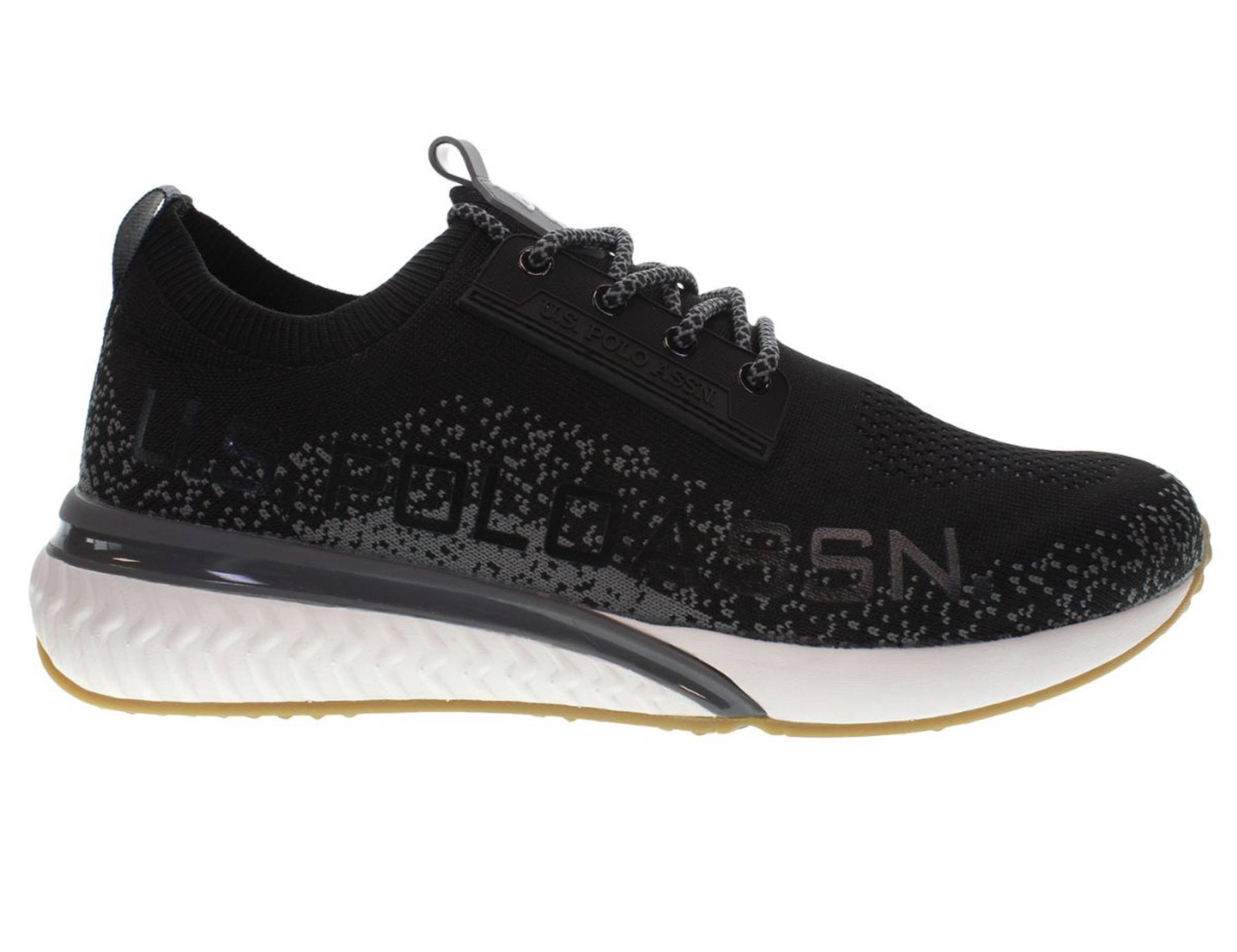 Scarpe U.S. Polo sneaker running FELIX001 in tessuto mesh black uomo US24UP12