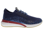 Scarpe U.S. Polo sneaker running FELIX001 in  tessuto mesh dark blue uomo US24UP11