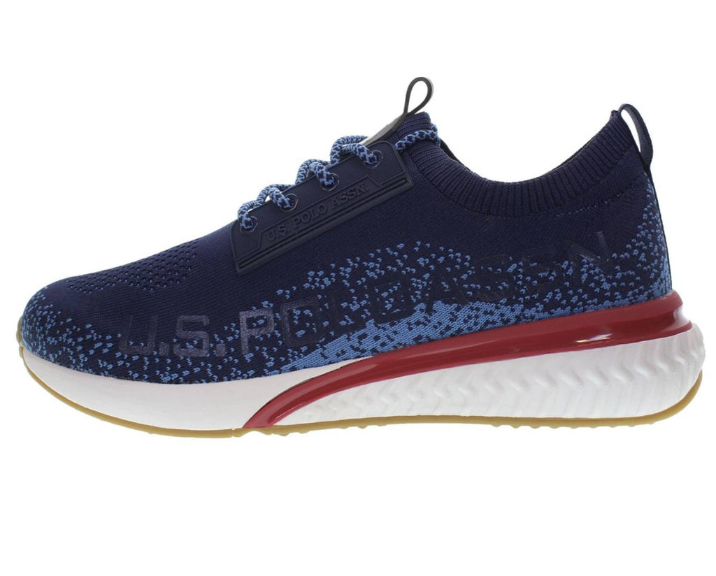 Scarpe U.S. Polo sneaker running FELIX001 in  tessuto mesh dark blue uomo US24UP11