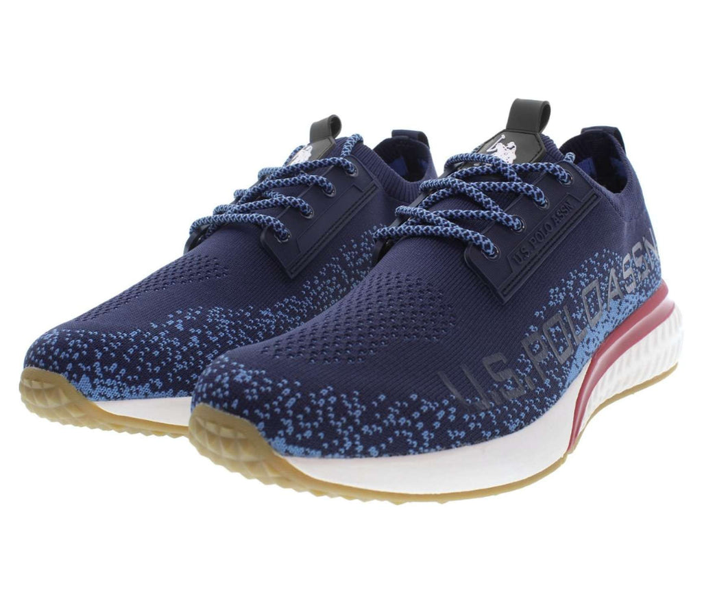 Scarpe U.S. Polo sneaker running FELIX001 in  tessuto mesh dark blue uomo US24UP11