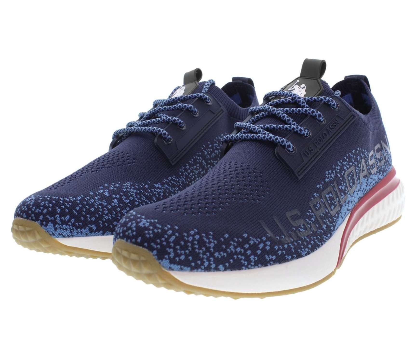 Scarpe U.S. Polo sneaker running FELIX001 in  tessuto mesh dark blue uomo US24UP11
