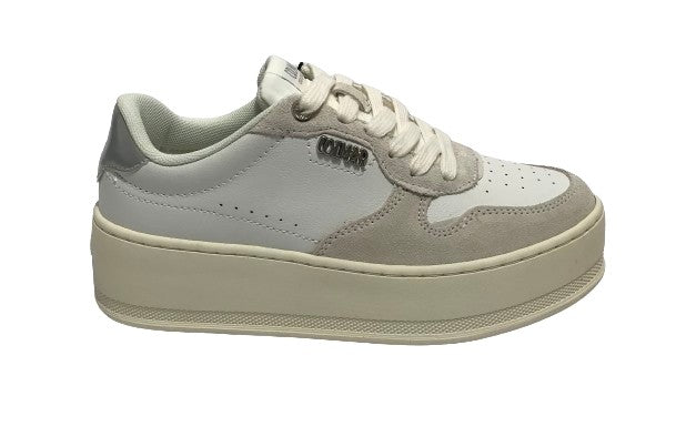 Scarpe donna Colmar sneaker pelle white/ off white / silver DS24CO06