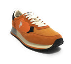 Scarpe U.S. Polo sneaker running Cleef 006M in pelle scamosciata/ tessuto orange US24UP23