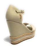 Scarpe donna US Polo sandalo zeppa Aylin 021 tc 105 beige DS24UP28