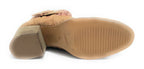 Scarpe donna CAFèNOIR tronchetto in pelle scamociata a intreccio con fibbia marrone DS24CN03 EN6003