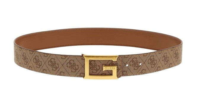Cinta donna Guess Noreen 4g logo adjustable/ reversible belt latte logo C25GU05 BW9153P4338