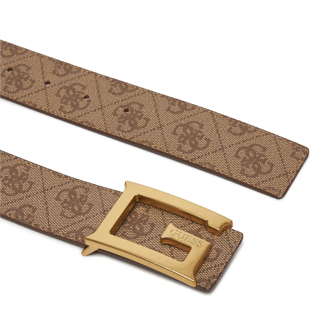 Cinta donna Guess Noreen 4g logo adjustable/ reversible belt latte logo C25GU05 BW9153P4338