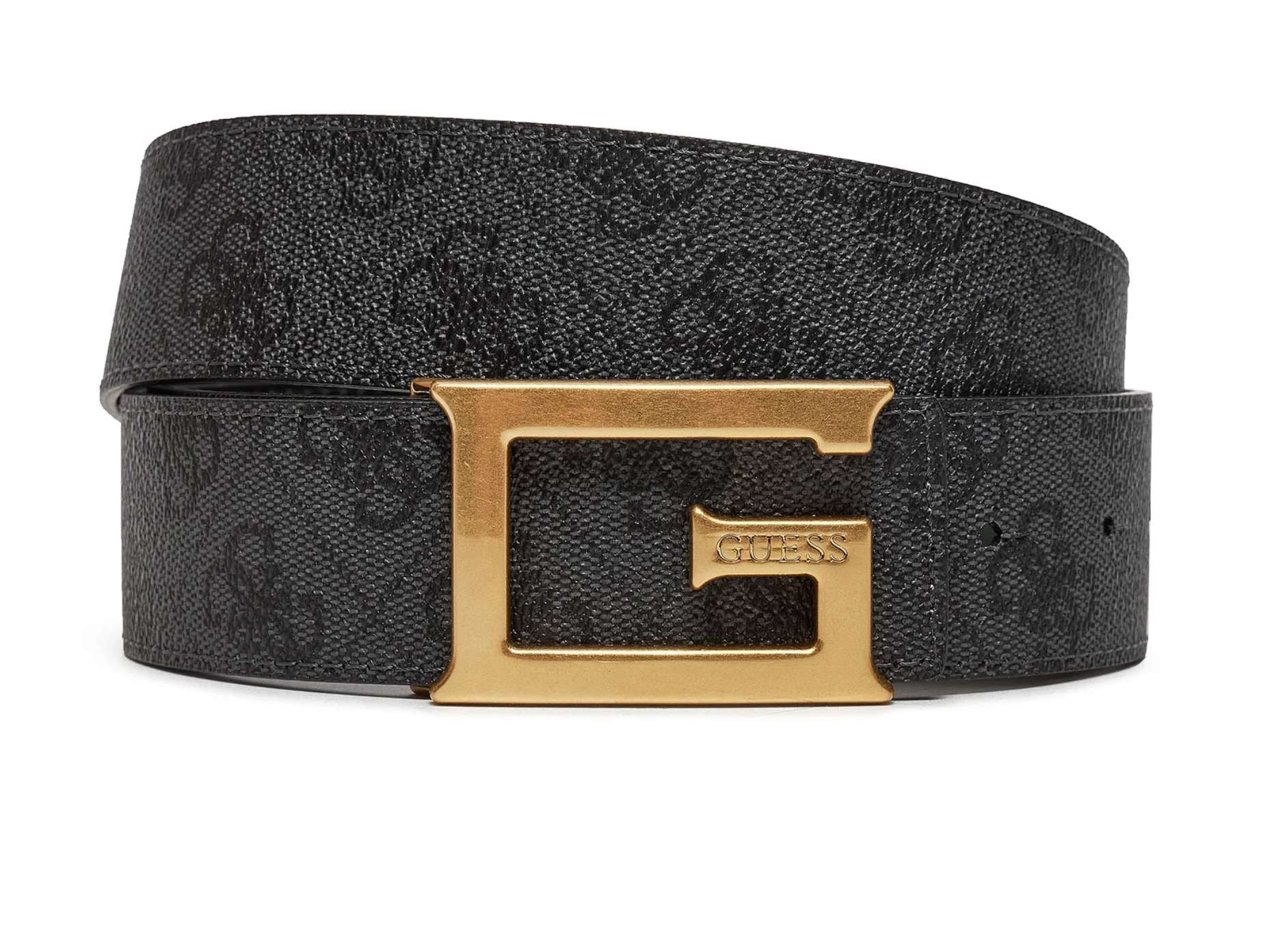 Cinta donna Guess Noreen 4g logo adjustable/ reversible belt coal logo C25GU04 BW9153P4338