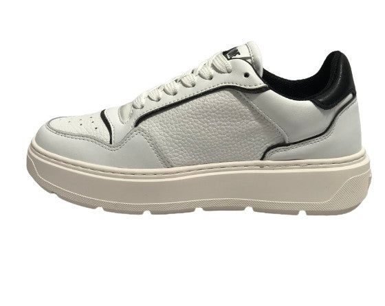 Scarpe Love Moschino sneaker in pelle bianco/ nero D25MO03 JA15144G1LJC110A